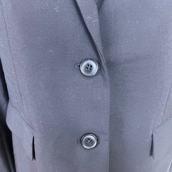 Banana Republic Women Navy Long & Lean Wool-Blend Blazer Classic Look Size 10