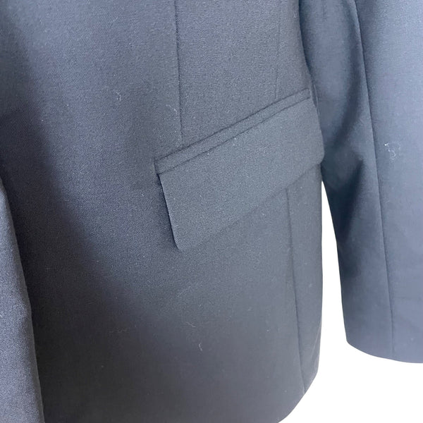 Banana Republic Women Navy Long & Lean Wool-Blend Blazer Classic Look Size 10