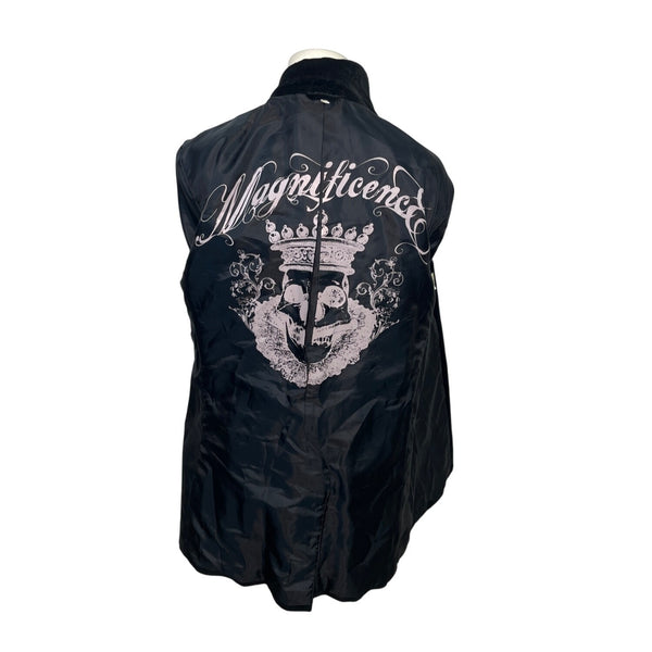 Juicy Couture women Black Velvet Blazer Jacket Size 42