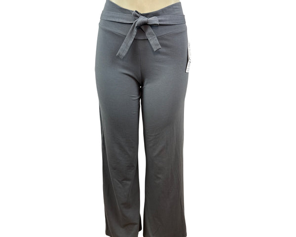 Omala For Boston Proper Women's Gray Wide Leg Pants With Tie Waist Size M - New
