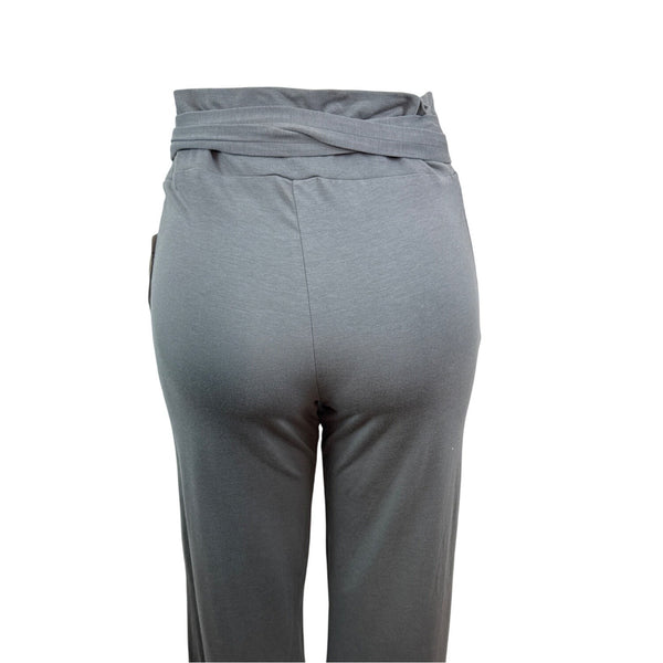 Omala For Boston Proper Women's Gray Wide Leg Pants With Tie Waist Size M - New