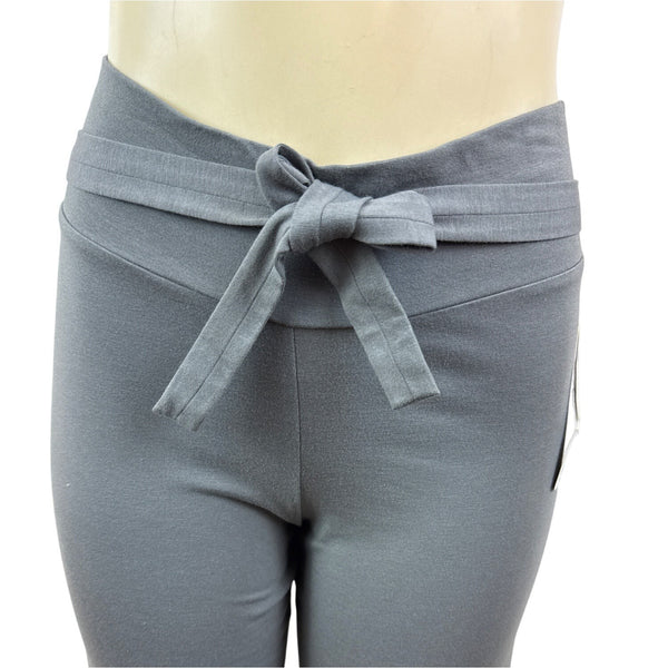 Omala For Boston Proper Women's Gray Wide Leg Pants With Tie Waist Size M - New
