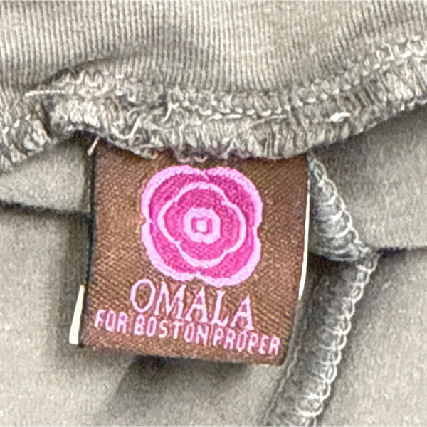 Omala For Boston Proper Women's Gray Wide Leg Pants With Tie Waist Size M - New