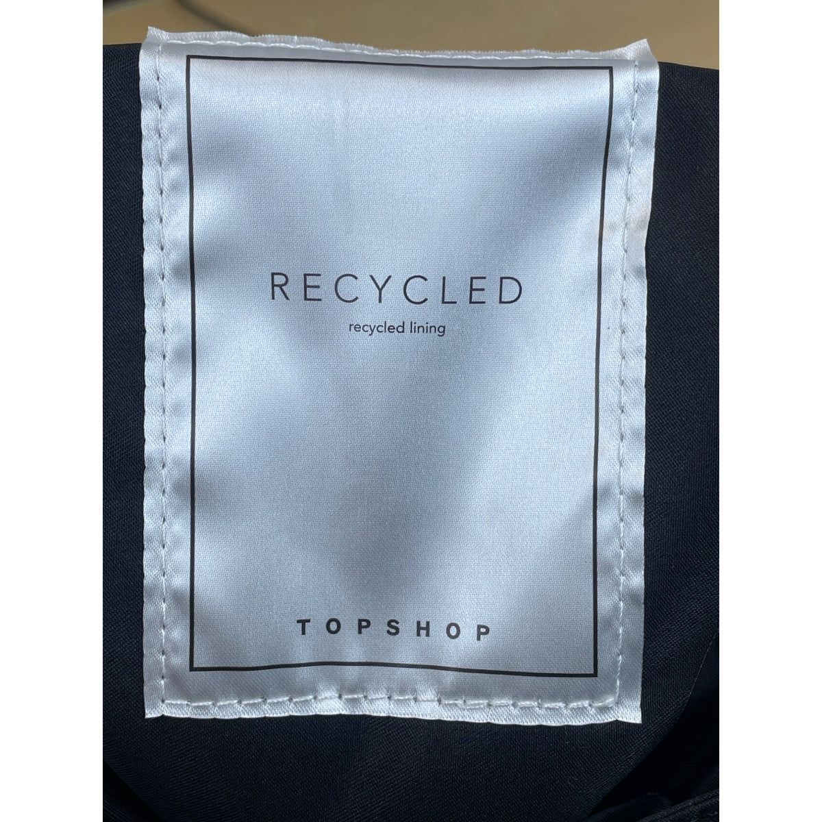 Topshop Womens Black Polyurethane Quilted Shoulder Bag With Chain Strap And Recycled Lining