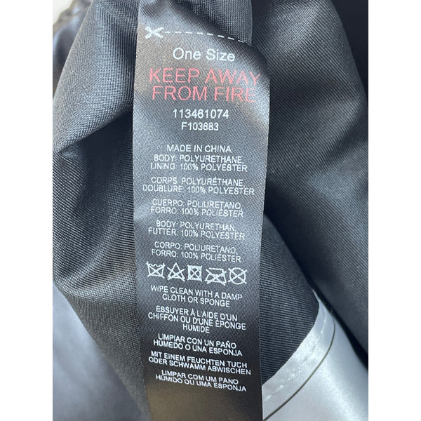 Topshop Womens Black Polyurethane Quilted Shoulder Bag With Chain Strap And Recycled Lining