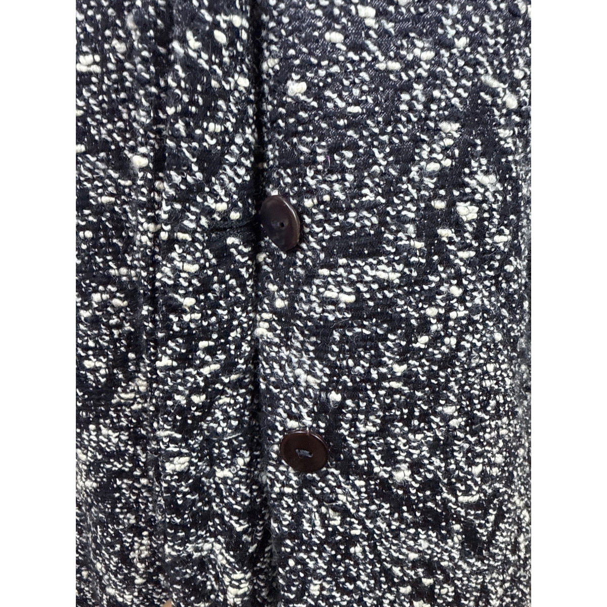 Ann Freedberg Women's Black & White Textured Blazer With Pockets