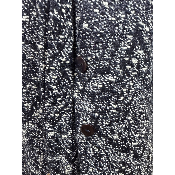 Ann Freedberg Women's Black & White Textured Blazer With Pockets