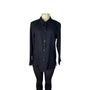 Kaktus Women's Black Button-Up Shirt With Floral Print Back Size M - New