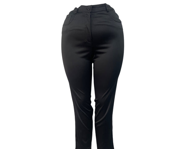 Victor Costa Occasion Black High-Waist Stretch Skinny Pants Women’s Size 16
