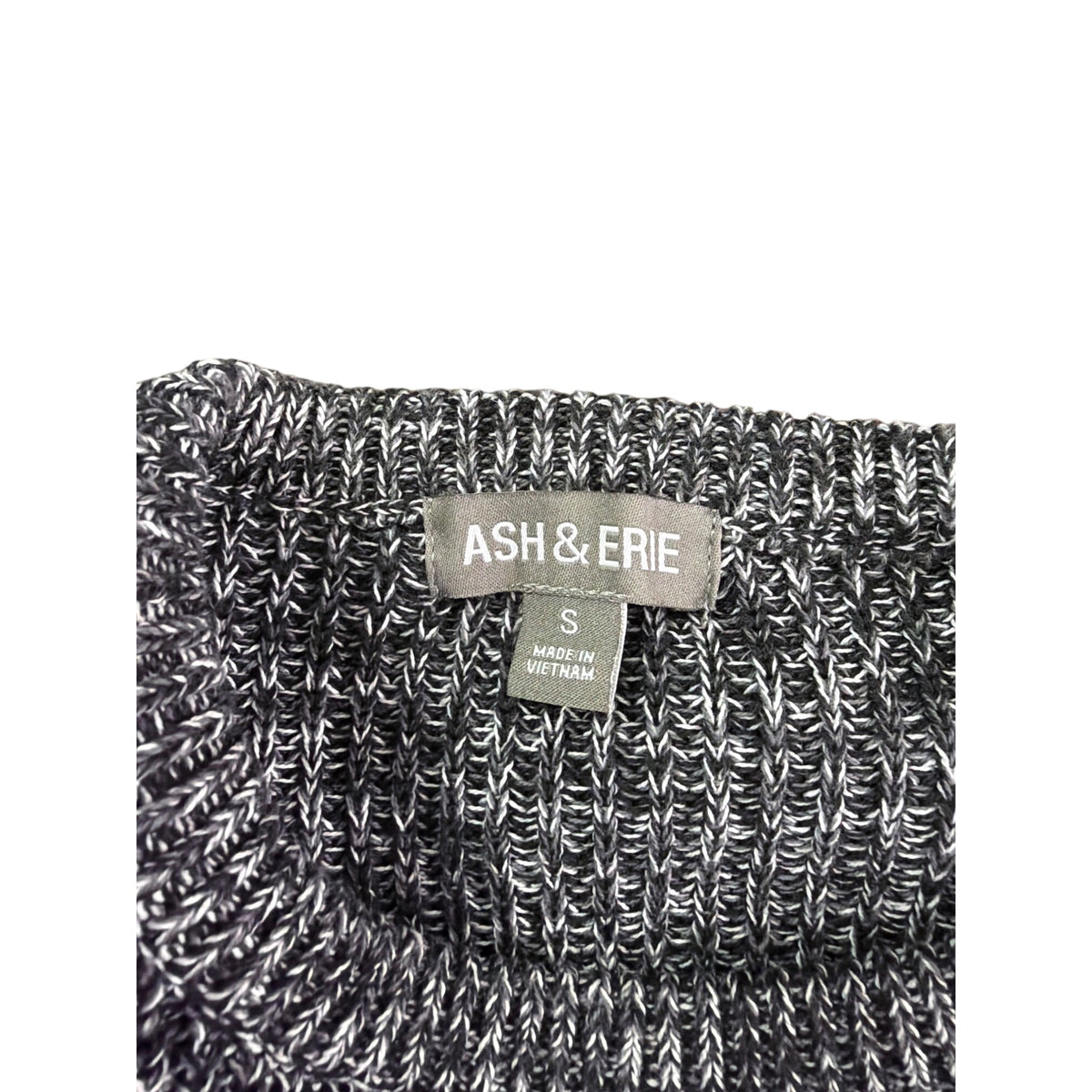 Ash & Erie Mens Black/White Cotton Blend Knit Sweater Size Small Casual Pullover Ash & Erie Mens Black/White Cotton Blend Knit Sweater Size Small Casual Pullover