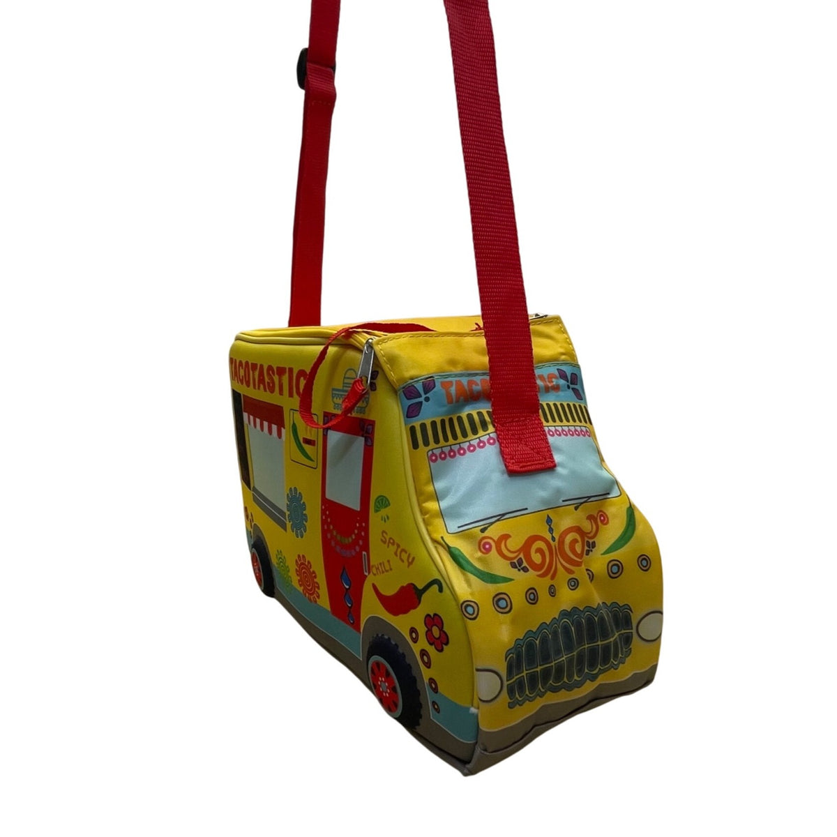 Bigmouth Inc Women’s Yellow Adjustable Strap Insulated Tacotastic Lunch Tote