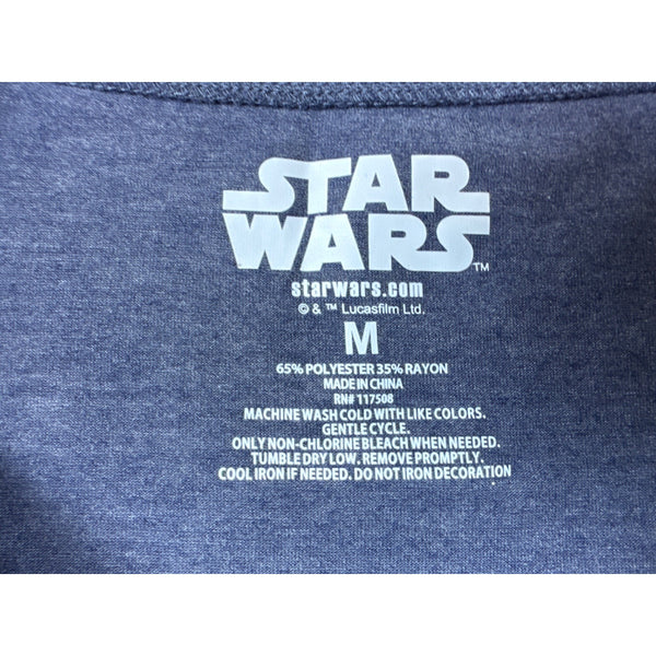 Star Wars Mandalorian Baby Yoda Gray Long Sleeve Shirt Size M
