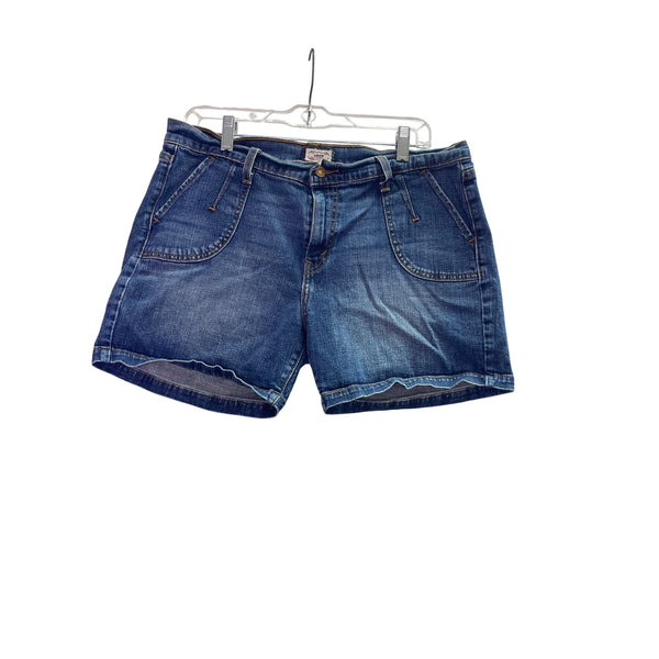 Levis Womens Blue Denim Jean Shorts Mid-Rise Relaxed Fit Casual Style Size 12