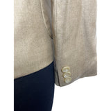 Banana Republic Womens Wool Blazer Notched Lapel Jacket Beige Sz 4