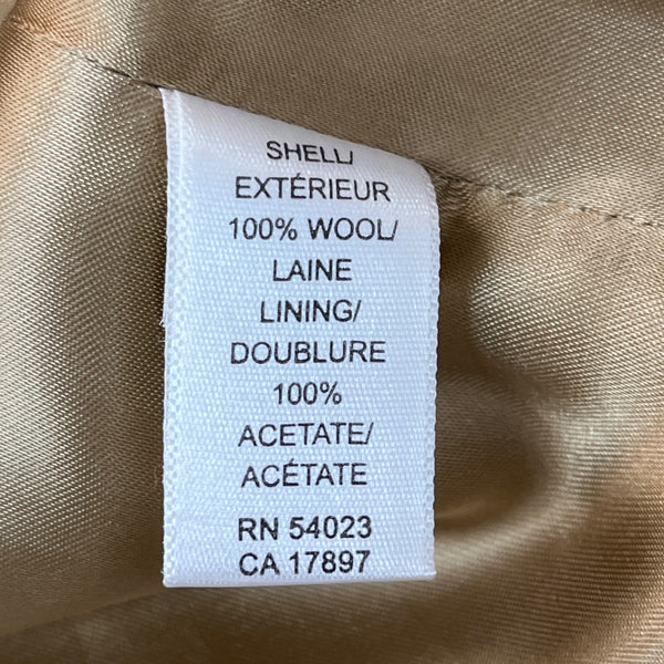 Banana Republic Womens Wool Blazer Notched Lapel Jacket Beige Sz 4