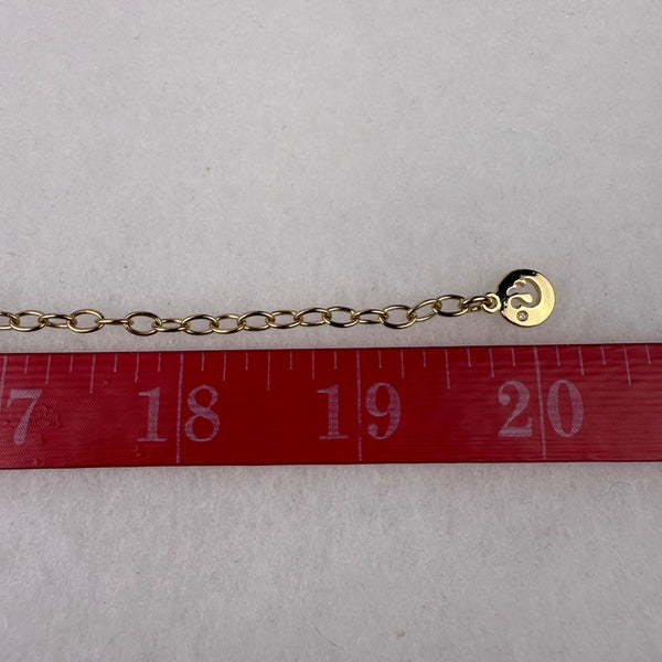 Gold Tone Chain Necklace Women’s Crystal Rhinestone Multilayer Adjustable Length