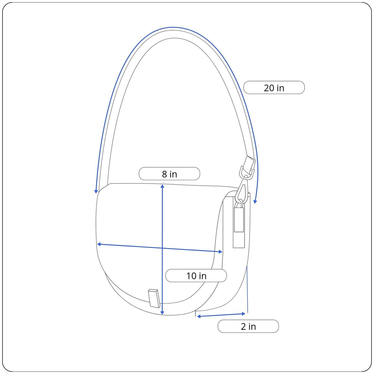 Vintage La Bagagerie Women's Black Leather Crossbody Bag