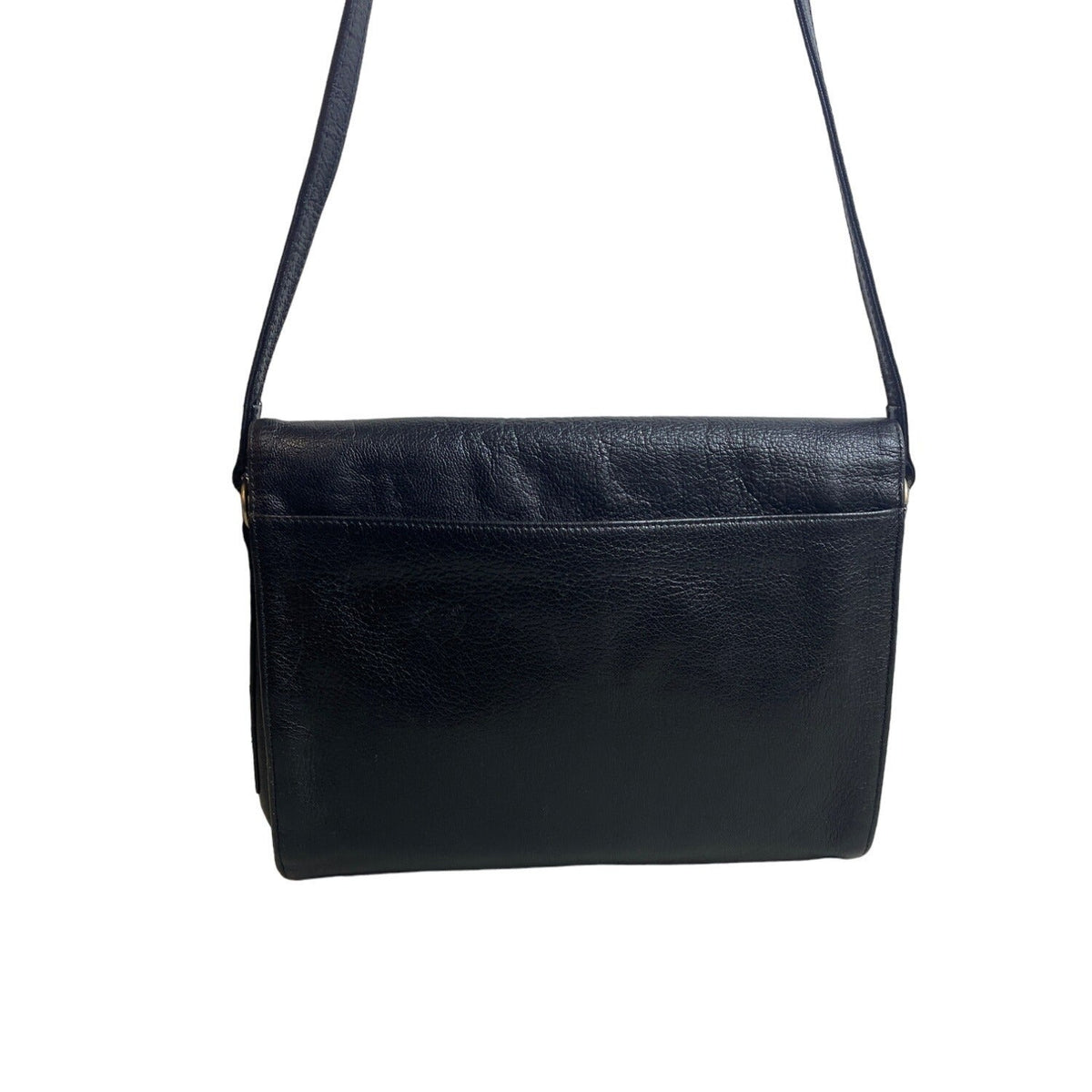 Vintage La Bagagerie Women's Black Leather Crossbody Bag