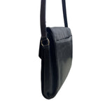 Vintage La Bagagerie Women's Black Leather Crossbody Bag
