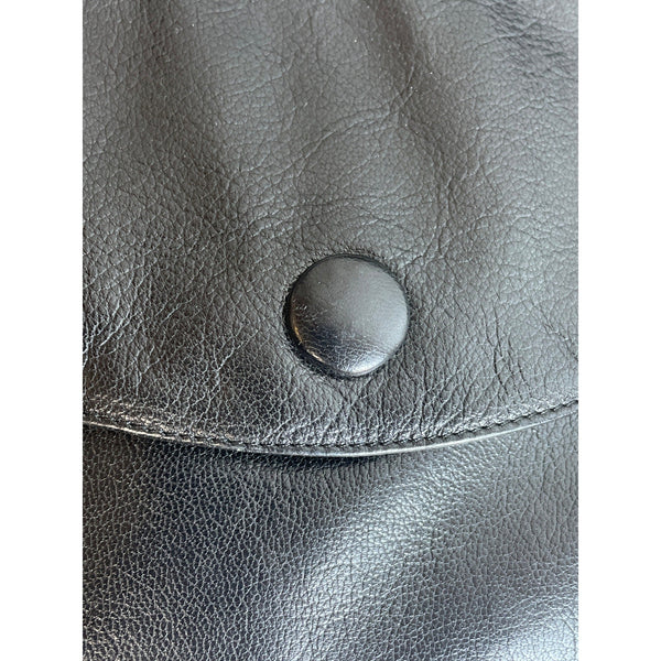 Vintage La Bagagerie Women's Black Leather Crossbody Bag