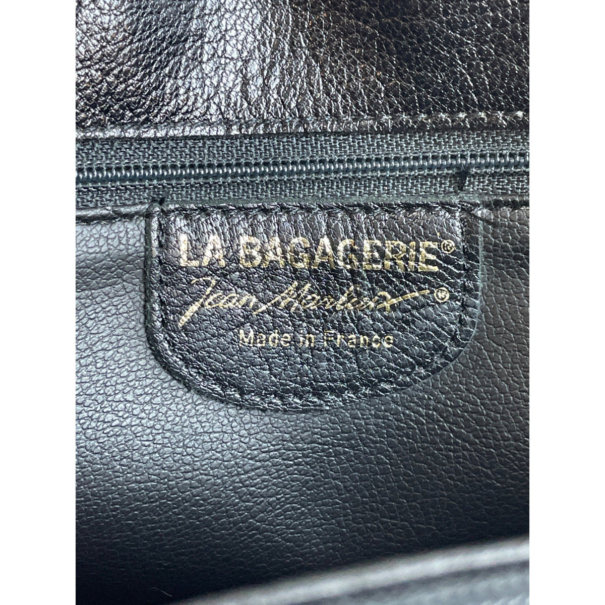 Vintage La Bagagerie Women's Black Leather Crossbody Bag