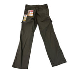 Wrangler Mens Relaxed Fit Flex Cargo Pants Green Ripstop Cotton Size 32x32