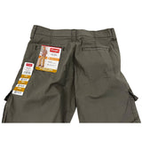 Wrangler Mens Relaxed Fit Flex Cargo Pants Green Ripstop Cotton Size 32x32