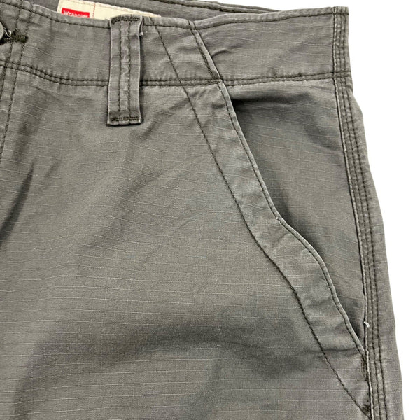 Wrangler Mens Relaxed Fit Flex Cargo Pants Green Ripstop Cotton Size 32x32
