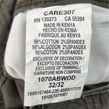 Wrangler Mens Relaxed Fit Flex Cargo Pants Green Ripstop Cotton Size 32x32