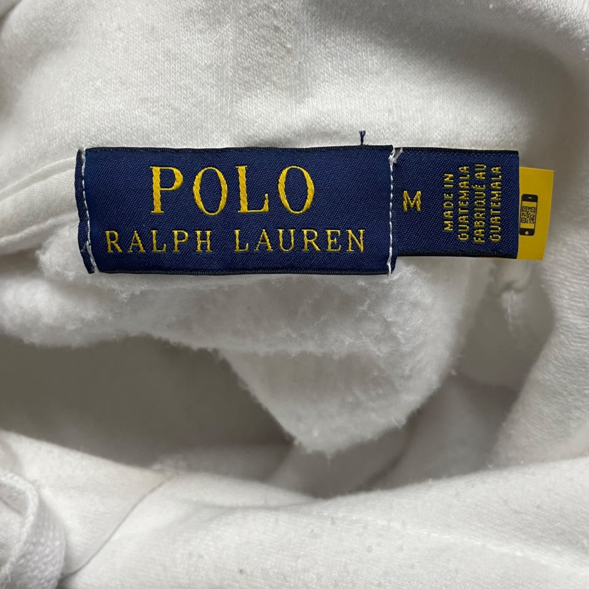 Polo Ralph Lauren Mens White Polo Bear Graphic Hoodie Basketball Theme Sz M