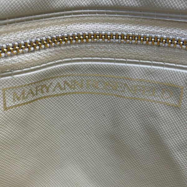 Maryann Rosenfeld Woven Straw With Gold Chain Strap & Horsebit Detail Clutch Bag