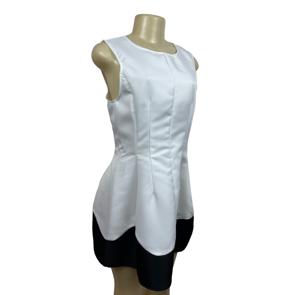 AX Women’s Black and White Knee Hiigh Dress Sz 12 New