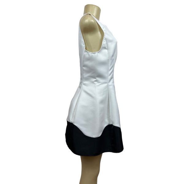 AX Women’s Black and White Knee Hiigh Dress Sz 12 New