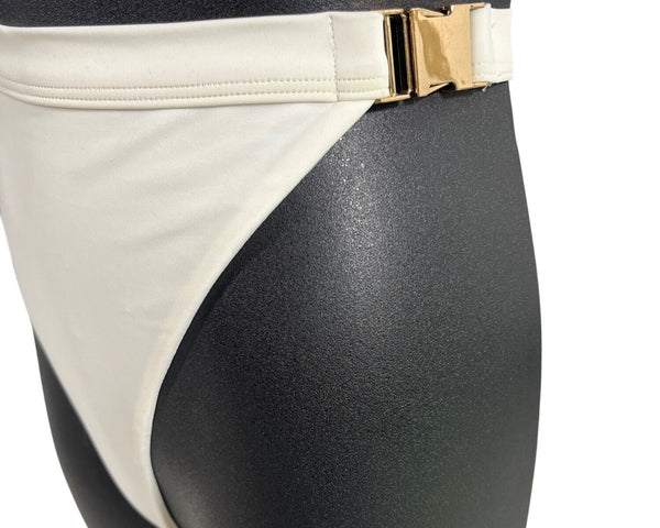 Sousa Swim Womens High Waist Bikini Bottoms Sz L- NEW