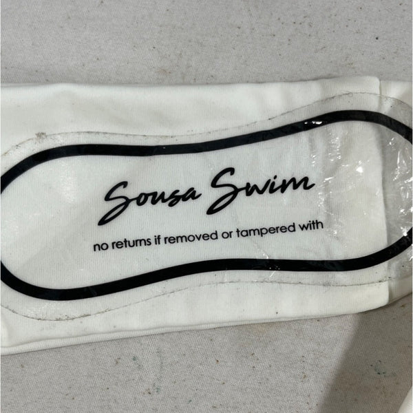 Sousa Swim Womens High Waist Bikini Bottoms Sz L- NEW