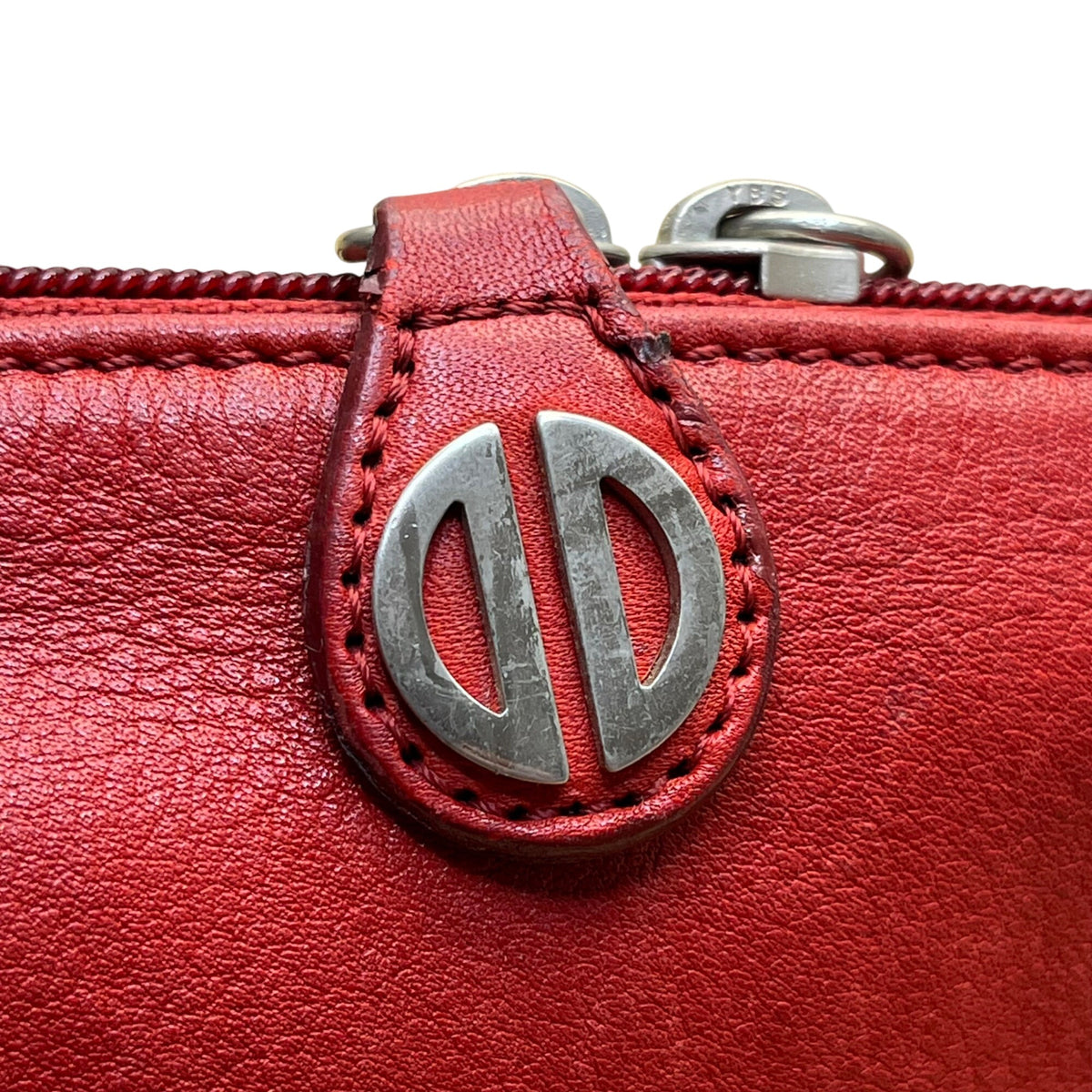 David Dart Women’s Red Leather Compact Design Adjustable Crossbody Bag