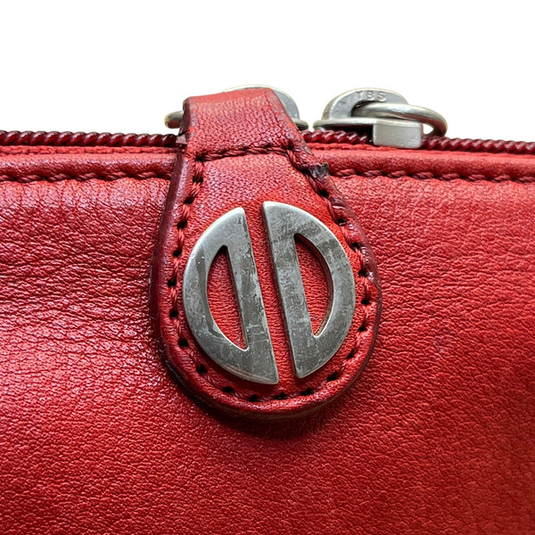 David Dart Women’s Red Leather Compact Design Adjustable Crossbody Bag