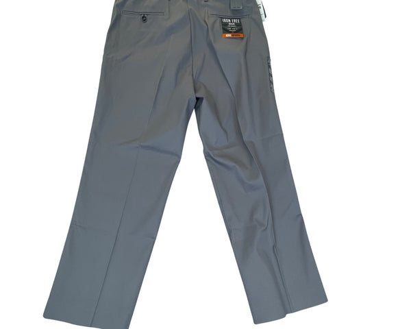Dockers Men's Gray Cotton Blend Iron Free Straight Fit Khaki Pants Size 36x29