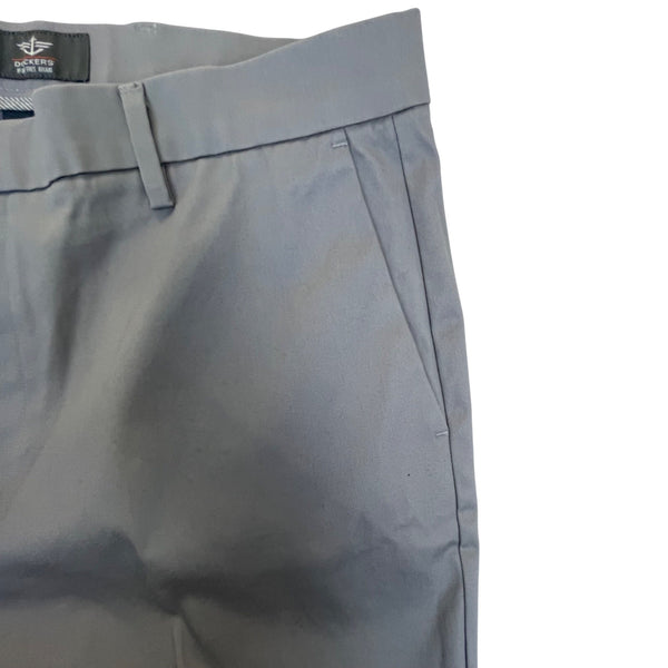 Dockers Men's Gray Cotton Blend Iron Free Straight Fit Khaki Pants Size 36x29