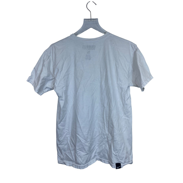 Famous Stars And Straps Mens White Graphic Skull T-Shirt Medium 100% Cotton