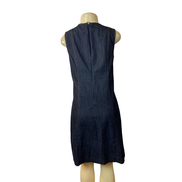 Elie Tahari Women's Navy Shift Dress Sz 4 (EUR 34)