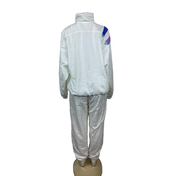 Vintage Sergio Tacchini Women's White Tracksuit Sz 12