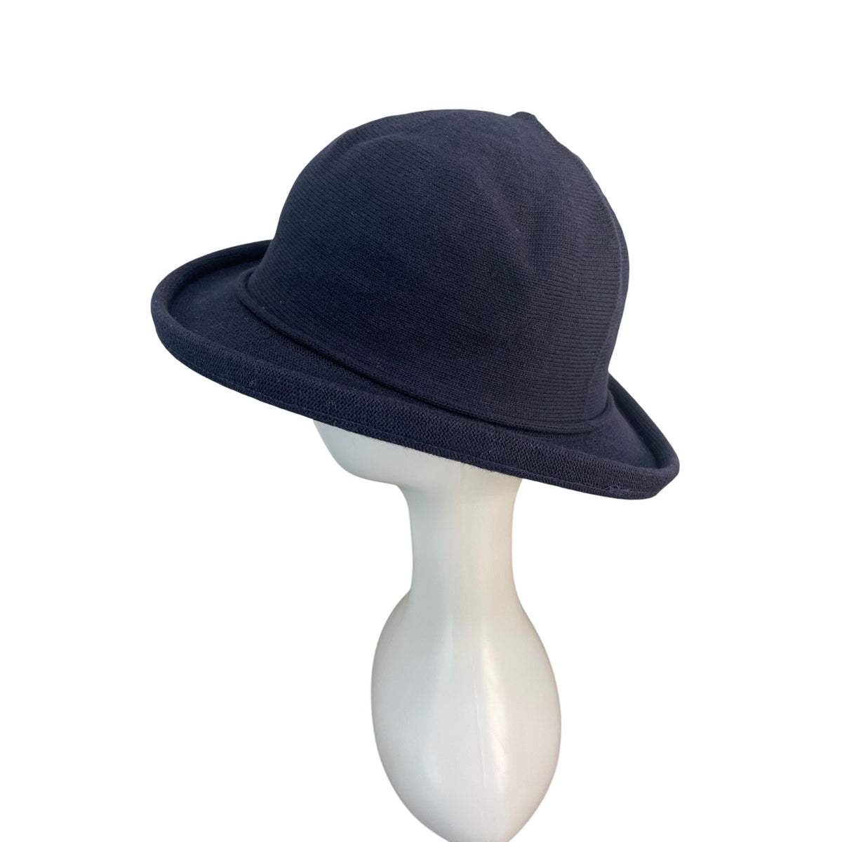 Cotton Country Navy Blue Knit Bucket Hat One Size