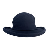 Cotton Country Navy Blue Knit Bucket Hat One Size