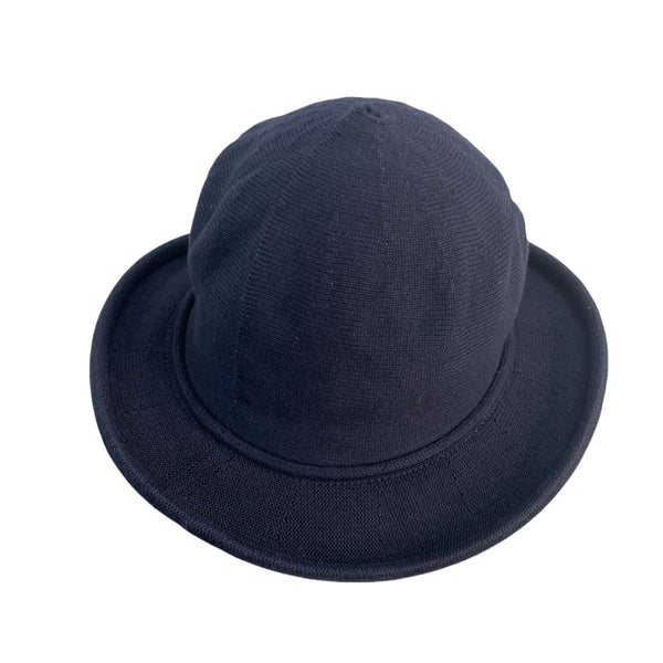 Cotton Country Navy Blue Knit Bucket Hat One Size