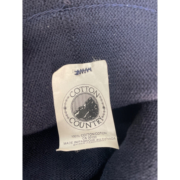 Cotton Country Navy Blue Knit Bucket Hat One Size