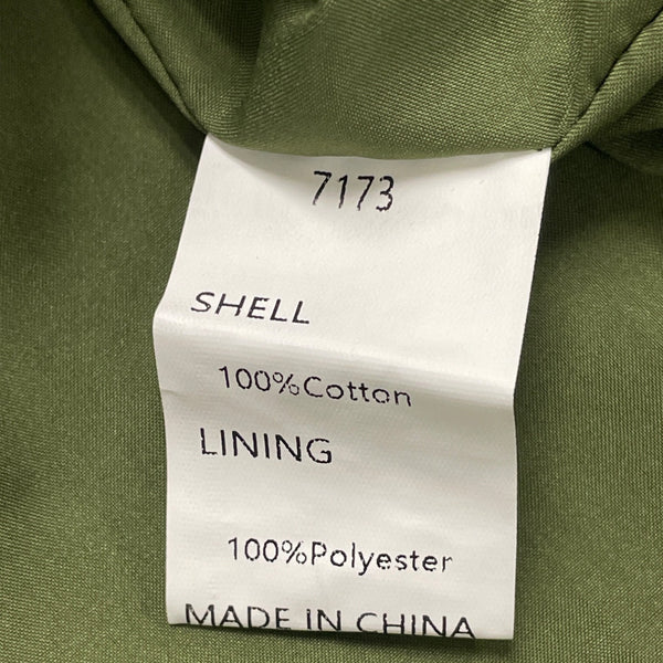 Pretty Garden Women's Green Eyelet Blouse Size L Button-Up Short Sleeves - New