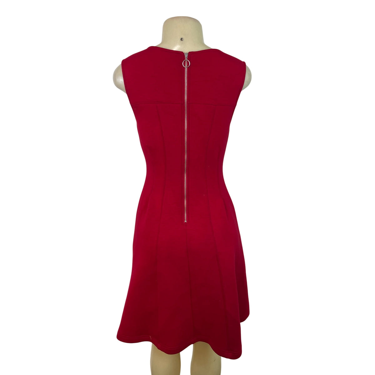 Marve By Anthropologie Red Sleeveless Fit & Flare Dress Size M
