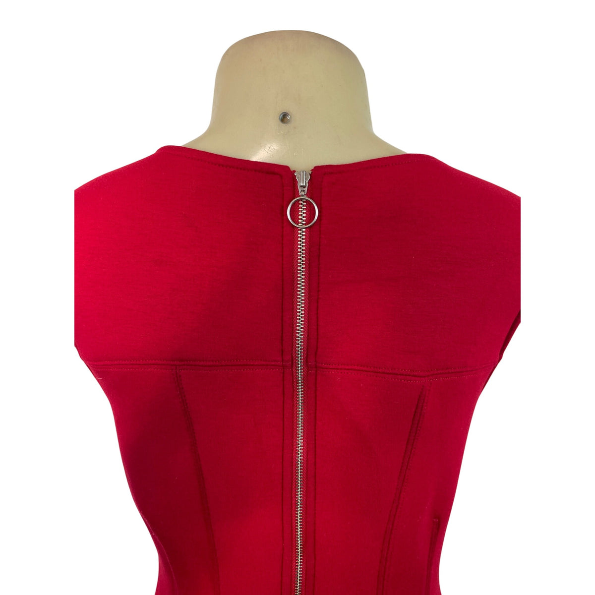 Marve By Anthropologie Red Sleeveless Fit & Flare Dress Size M