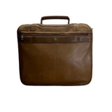 Vintage Samsonite Brown Leather Adjustable Shoulder Strap & Top Handle Messenger Bag